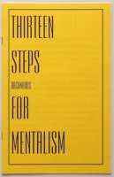 Thirteen Steps Backwards for Mentalism by Michael Weber
