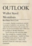 OUTLOOK by Dave Cook & Ken Dyne