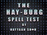 Hay-Burg spelling test by Hayyaan shah (Instant Download)