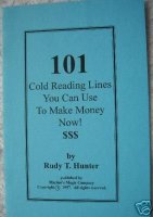 Rudy T. Hunter - 101 Cold Reading Lines You Can Use To Make Money Now