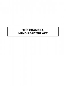 Chandra Mind Reading Act by James S. Harto